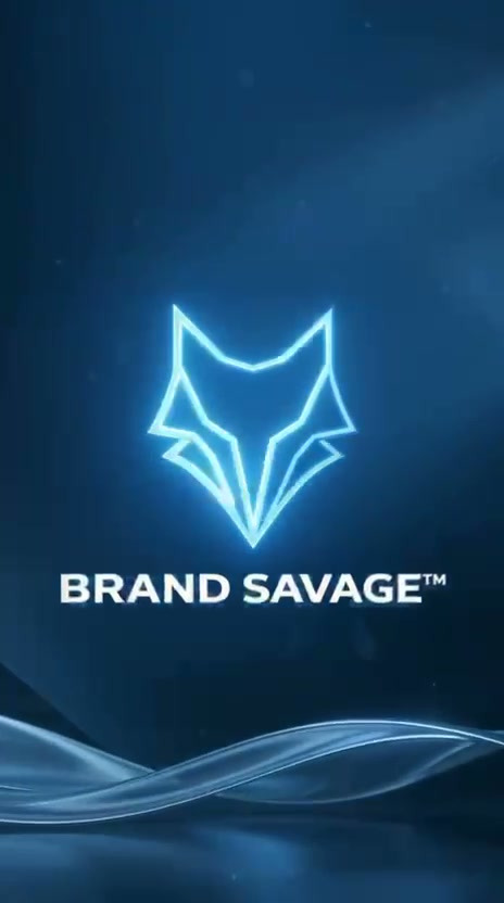 Brand Savage logo intro card — tap to play the opportunity video